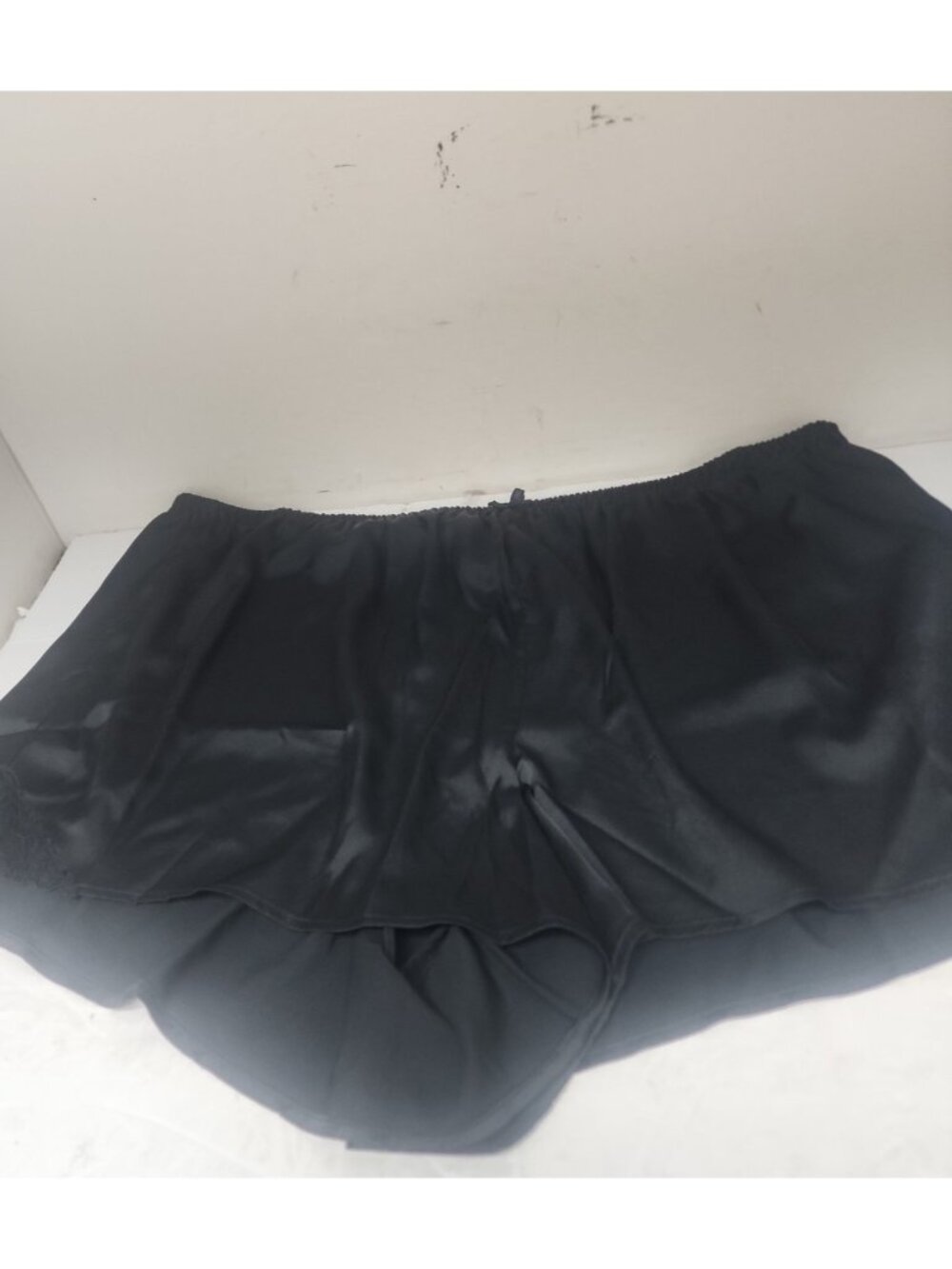 Auden Women's  Luxe Satin Shorts Black Size XXL  New!!!!